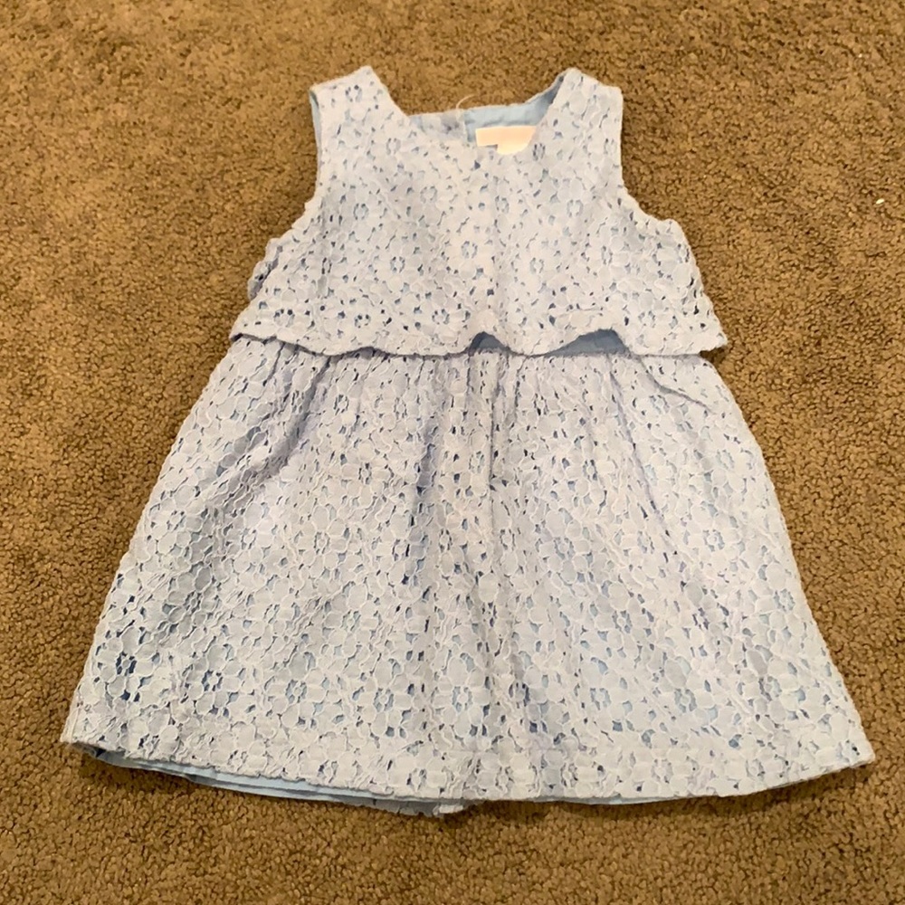 Janie and Jack blue lace dress size 18-24 months.